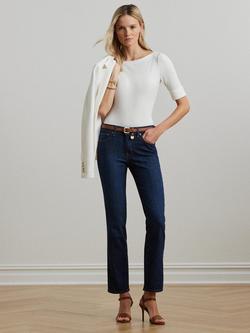 Lauren Ralph Lauren Judy Boat Neck Top - view 2, White