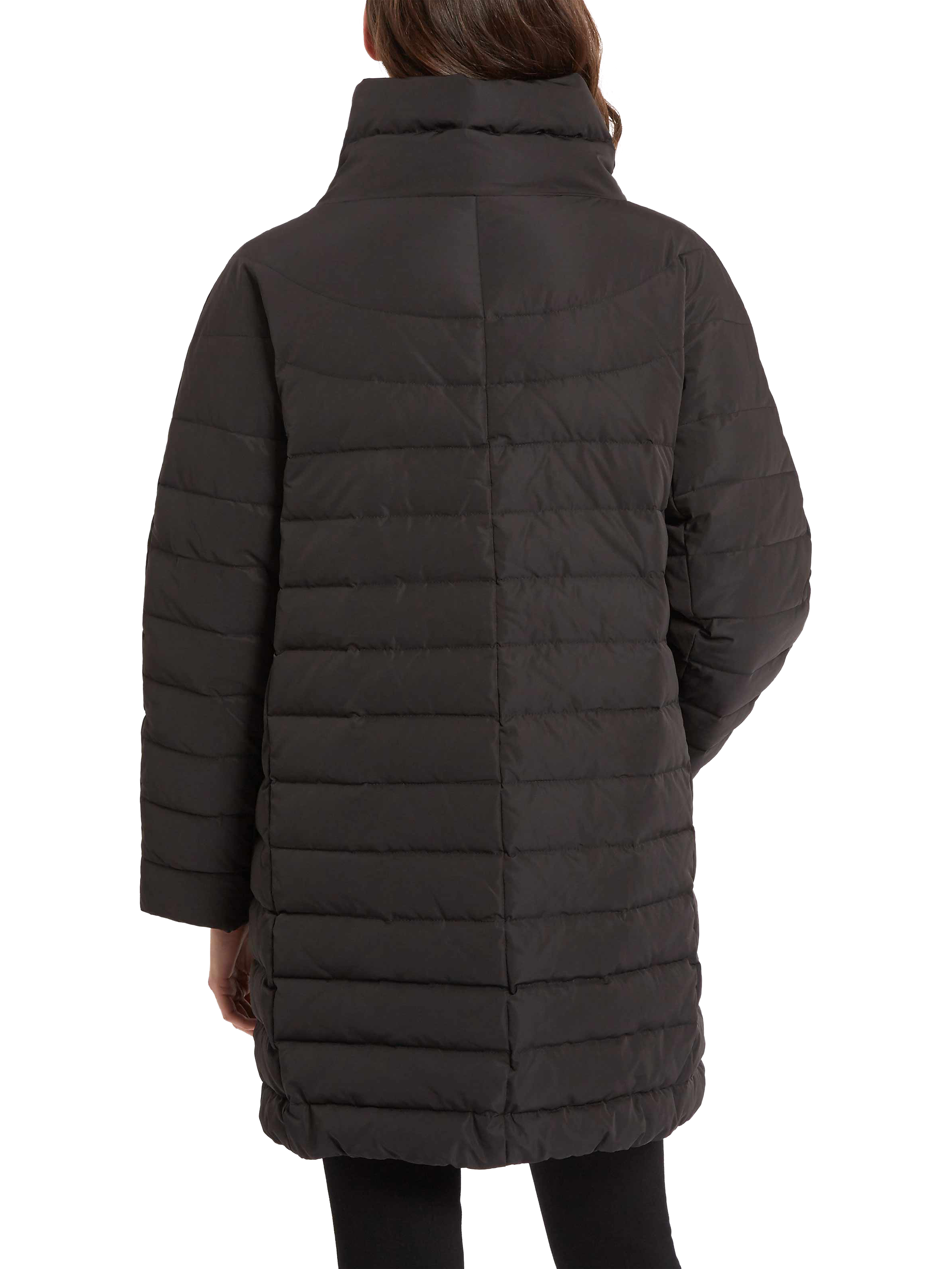 Jaeger Long Puffer Coat Black