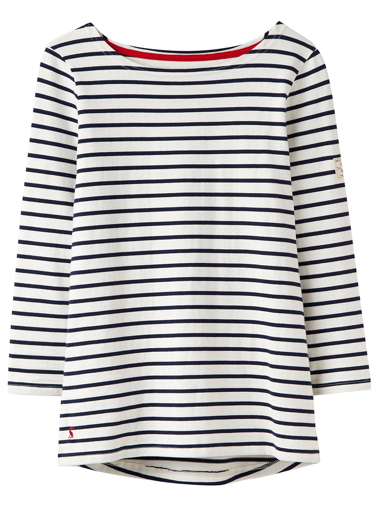 Joules Harbour Stripe 3/4 Sleeve Jersey Top