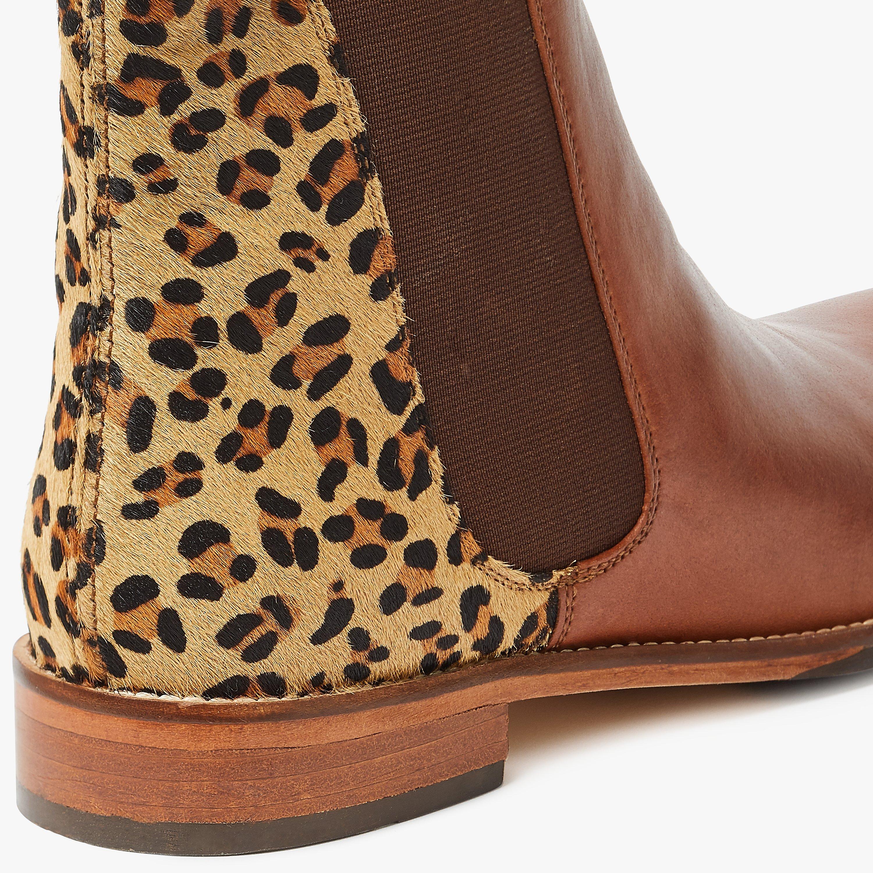 Joules westbourne chelsea boots leopard best sale