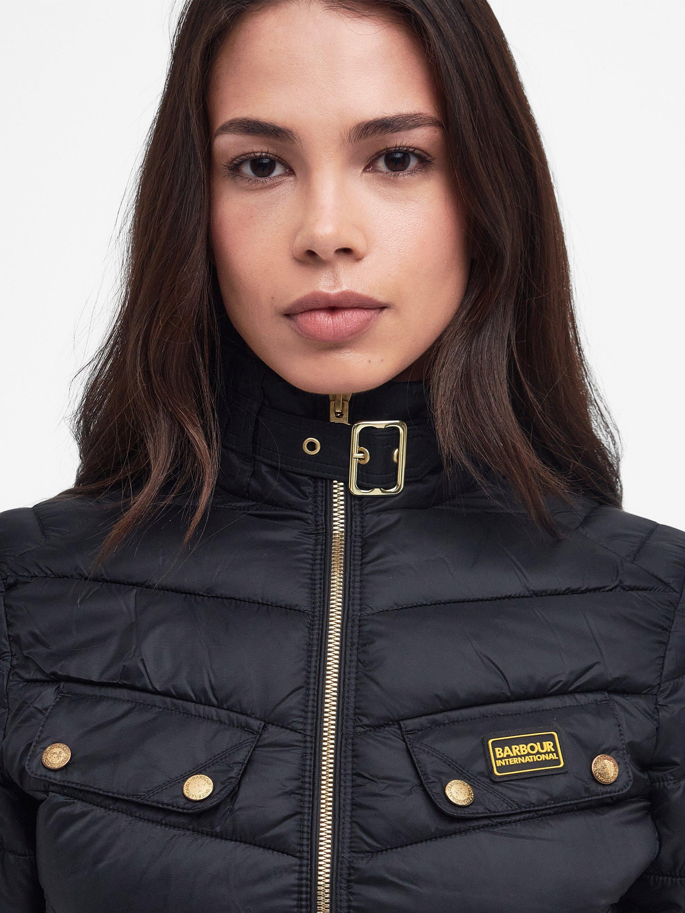 Barbour International Gleann Quilted Jacket Black