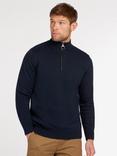 Barbour Half Zip Jumper, Navy