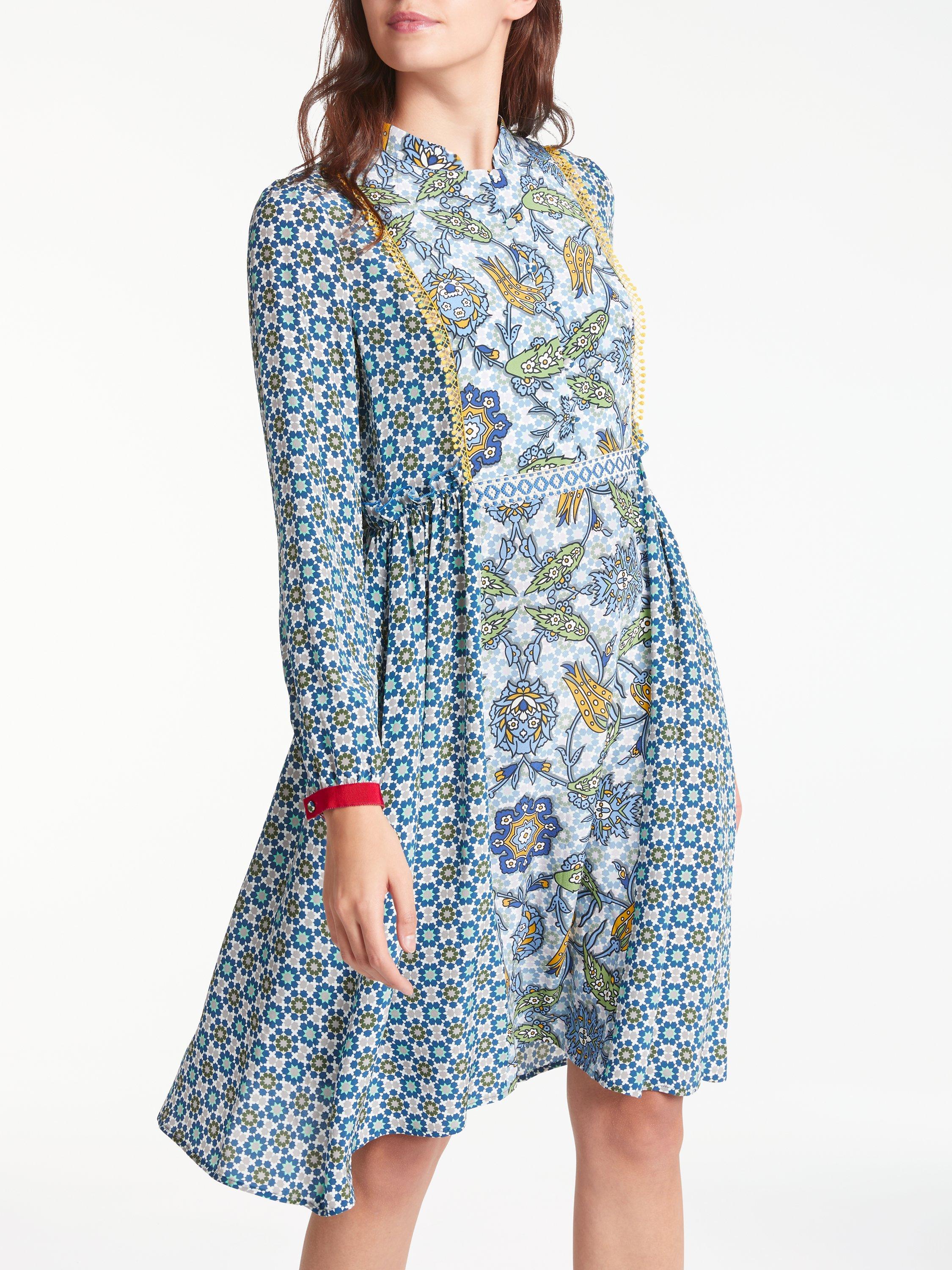 Weekend MaxMara Vite Silk Crepe de Chine Dress, Navy