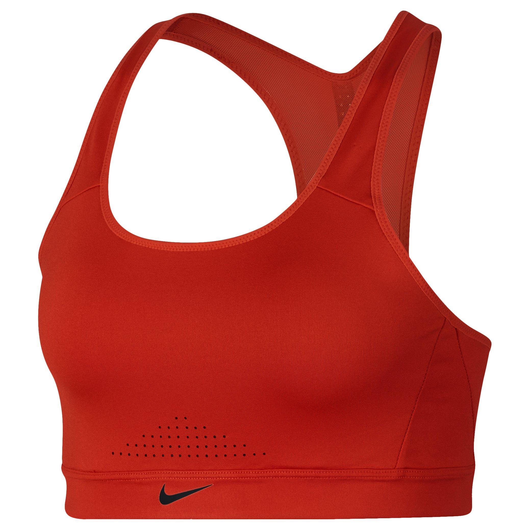 Nike Impact Sports Bra, Habanero Red/Black, L