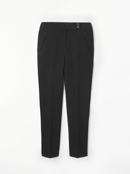 John Lewis Girls' Regular Fit School Trousers, Black - view 2, Black