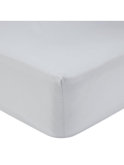 John Lewis Crisp & Fresh Egyptian Cotton Percale 200 Thread Count Deep Fitted Sheet, Cool Grey