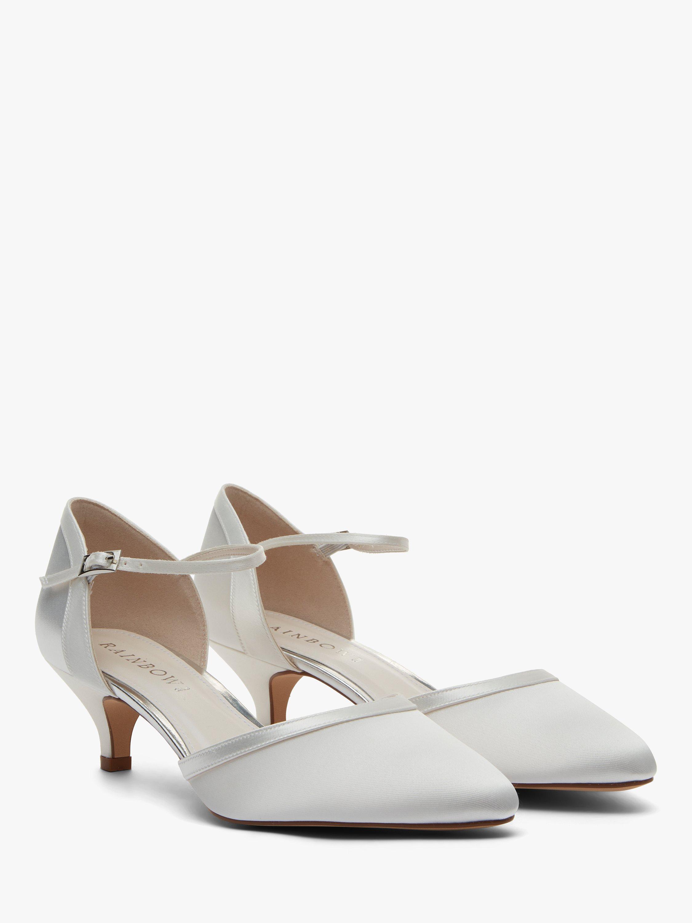 Product image 2 of 6, which shows Rainbow Club Brianna Two Part Court Shoes, Ivory, 3