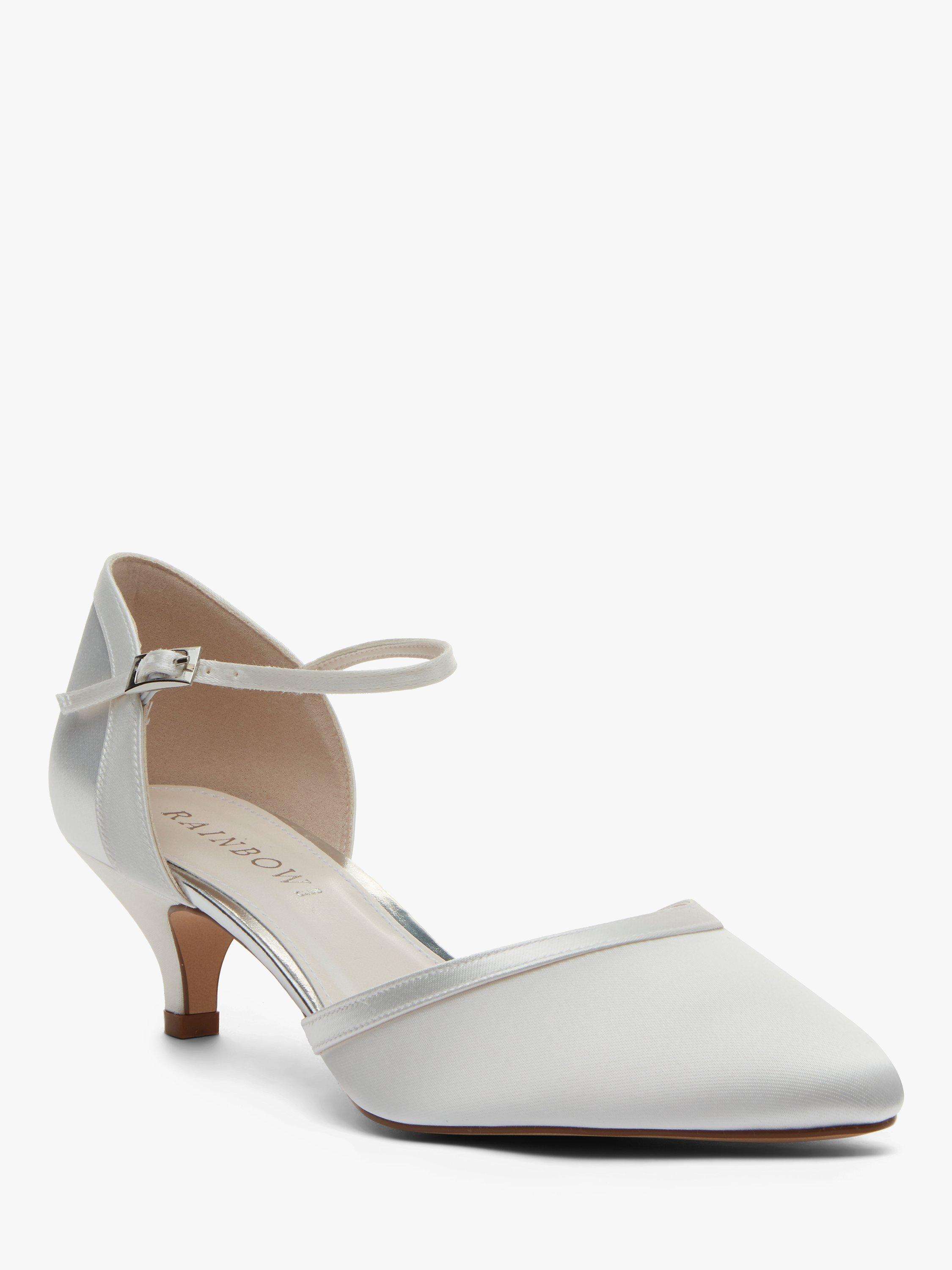 Rainbow Club Brianna Two Part Court Shoes, Ivory, 3