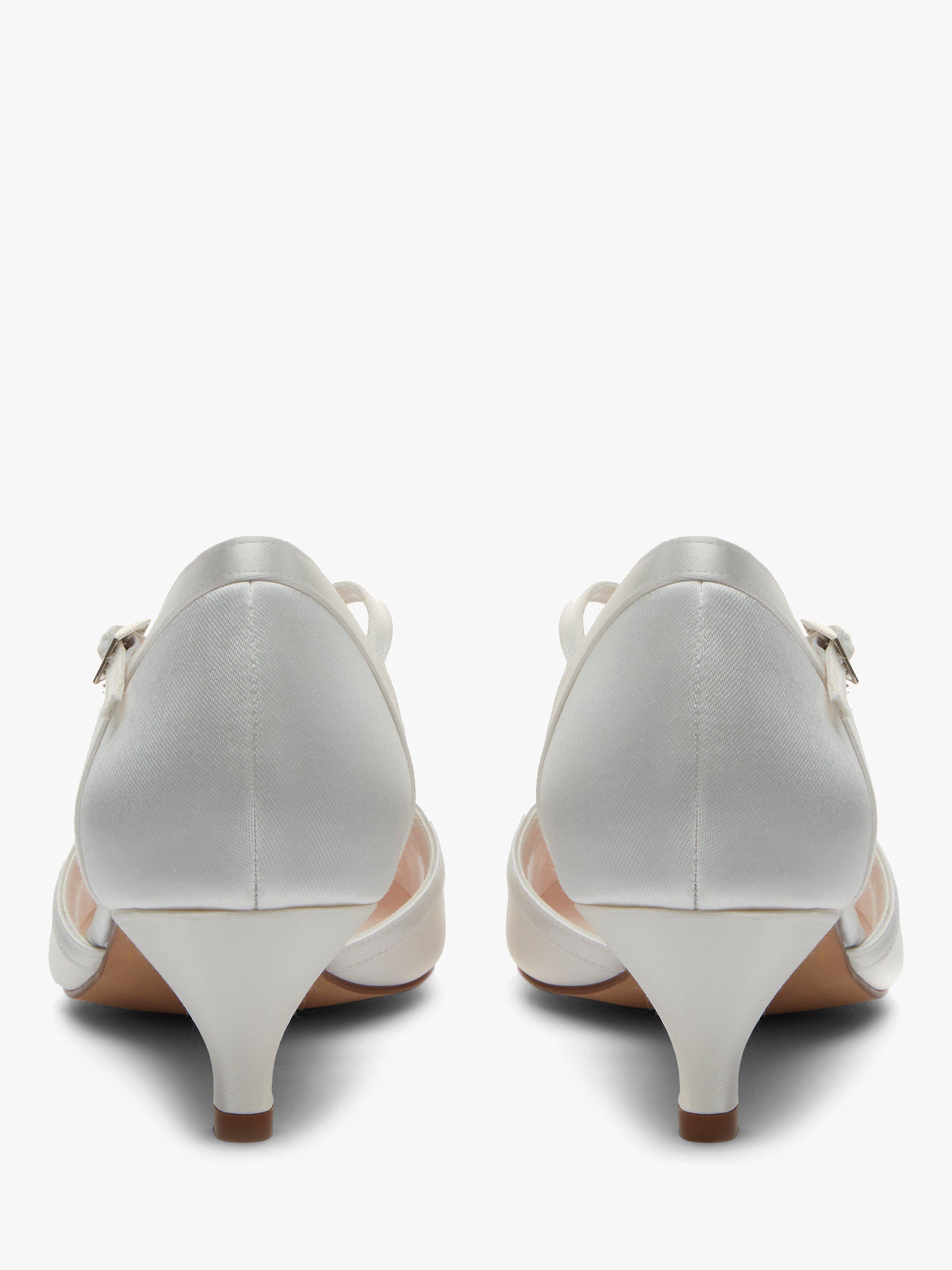Product image 6 of 6, which shows Rainbow Club Brianna Two Part Court Shoes, Ivory, 3