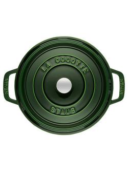 STAUB Cocotte Round Cast Iron Casserole - view 2, Basil