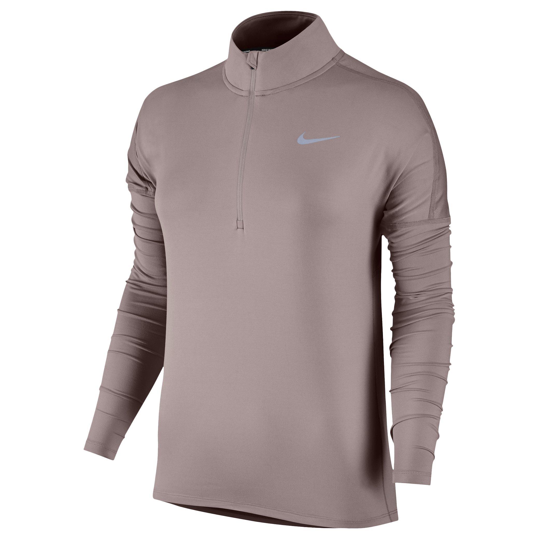 Nike Dry Element Long Sleeve Running Top, Particle Rose