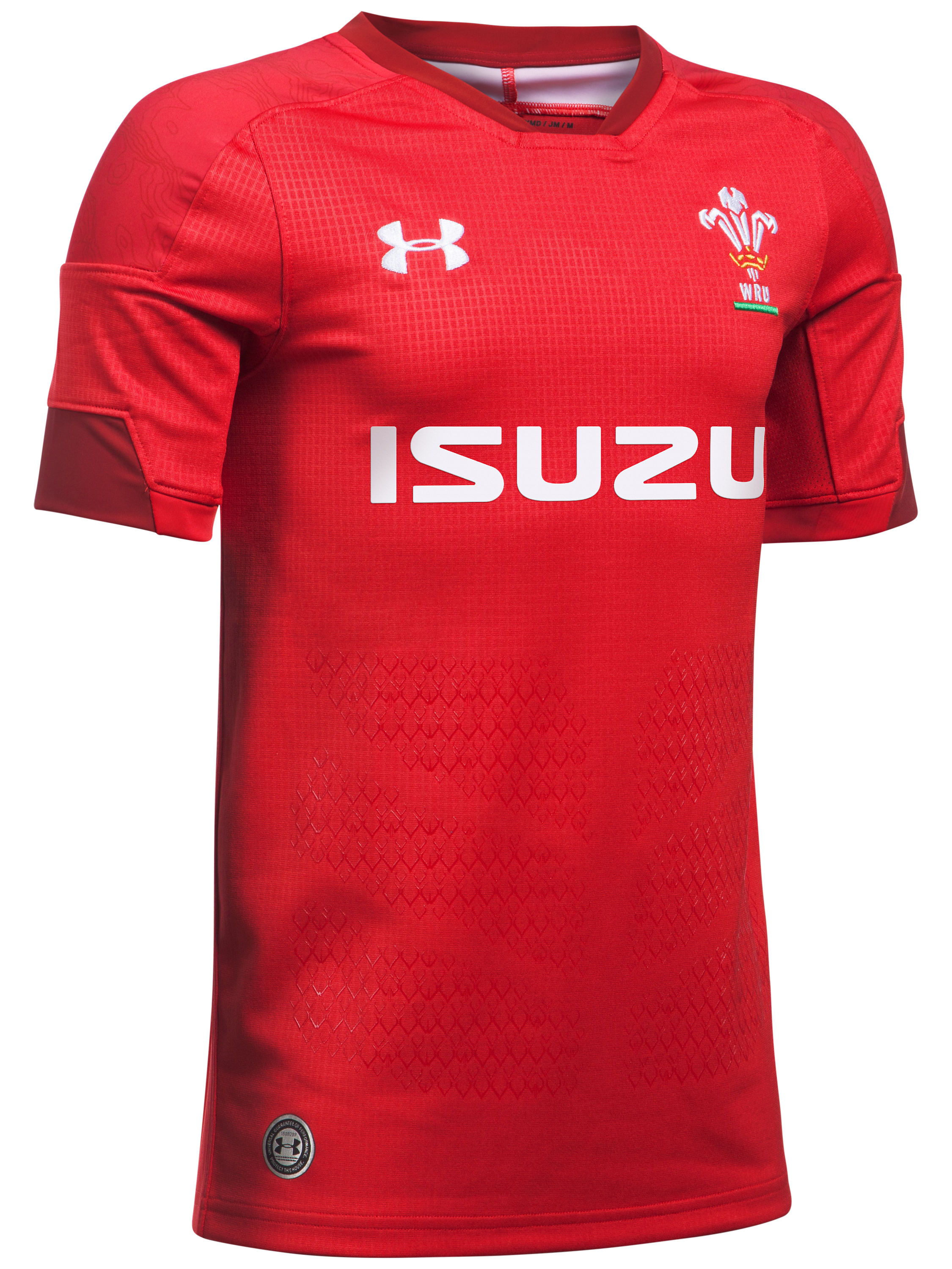 Under Armour Official Welsh Rugby Union Supporters Shirt, Red