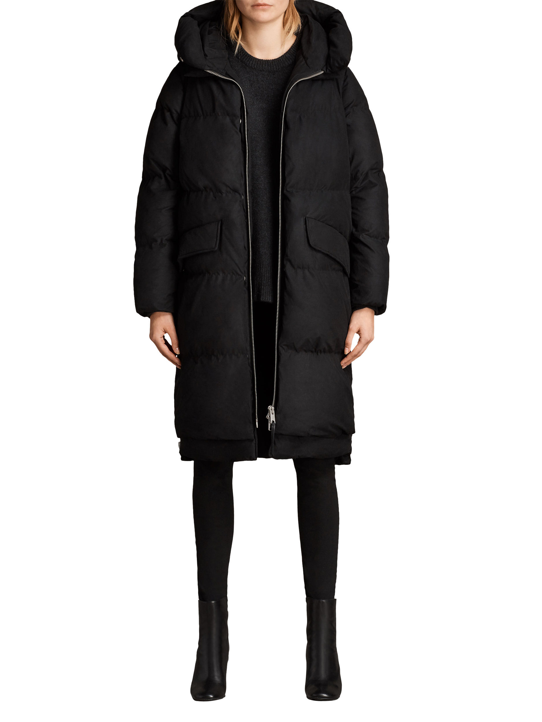 All saints ester puffer coat on sale