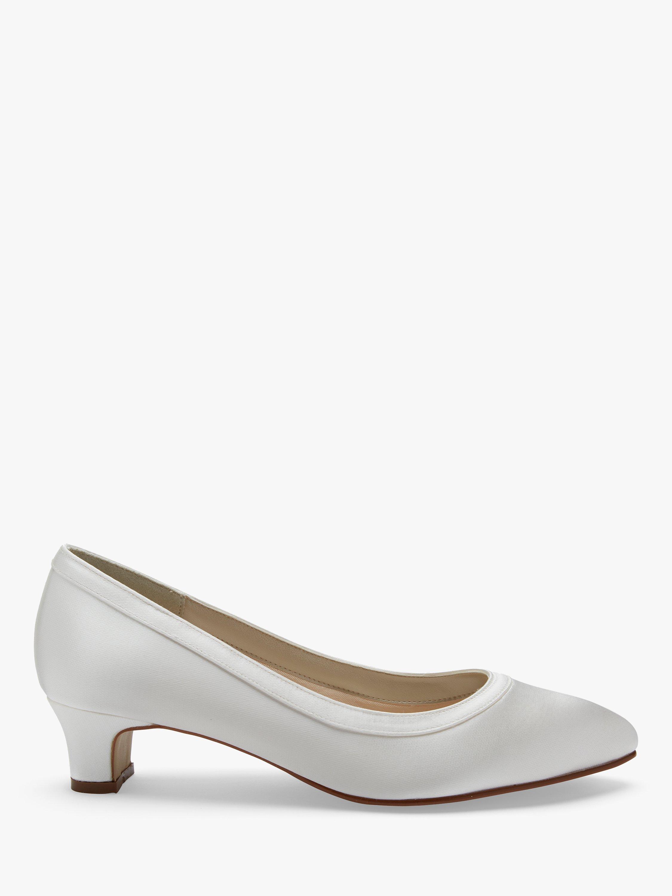 Product image 1 of 5, which shows Rainbow Club Gisele Wide Fit Court Shoes, Ivory, 4