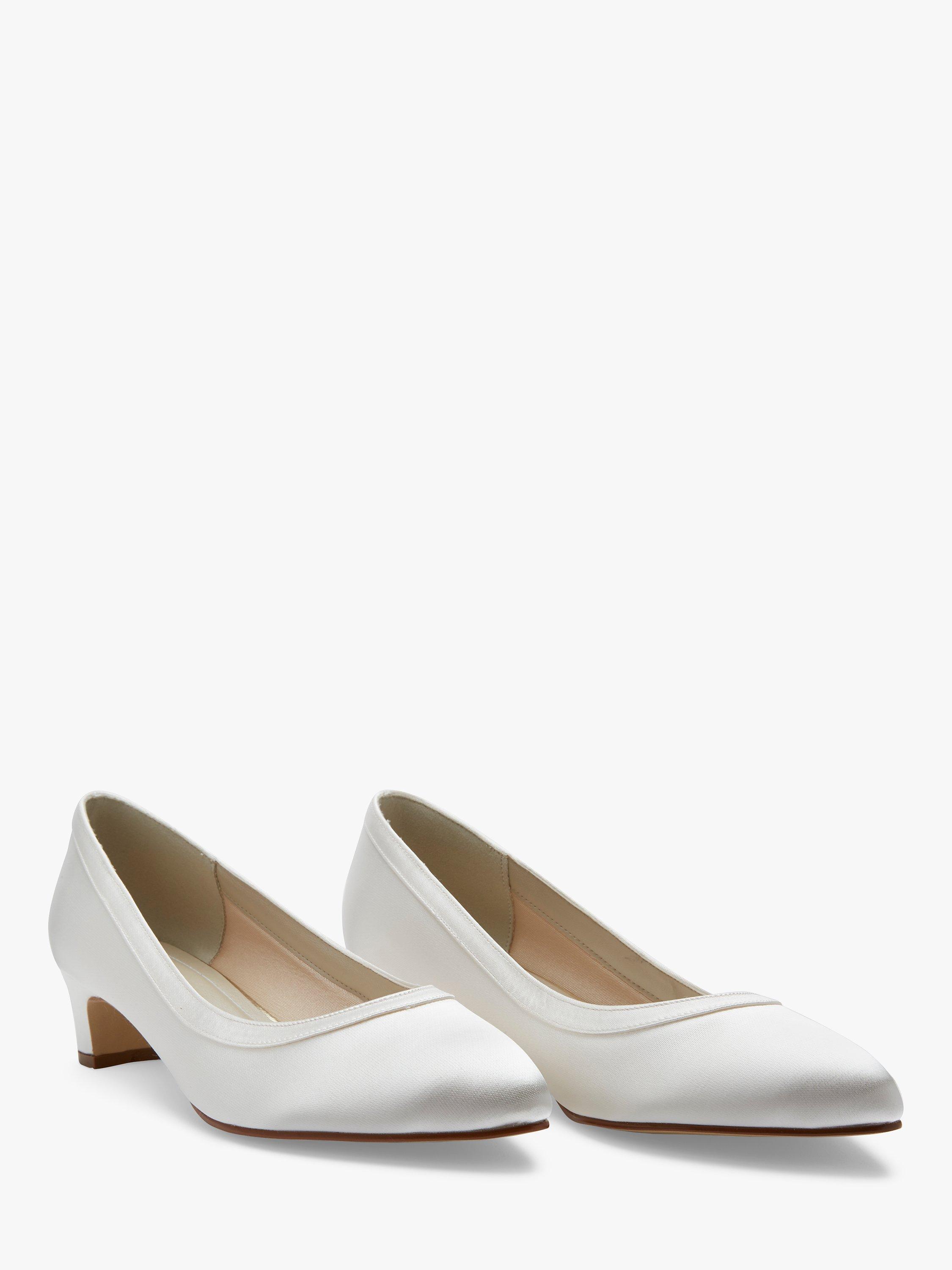 Product image 2 of 5, which shows Rainbow Club Gisele Wide Fit Court Shoes, Ivory, 4