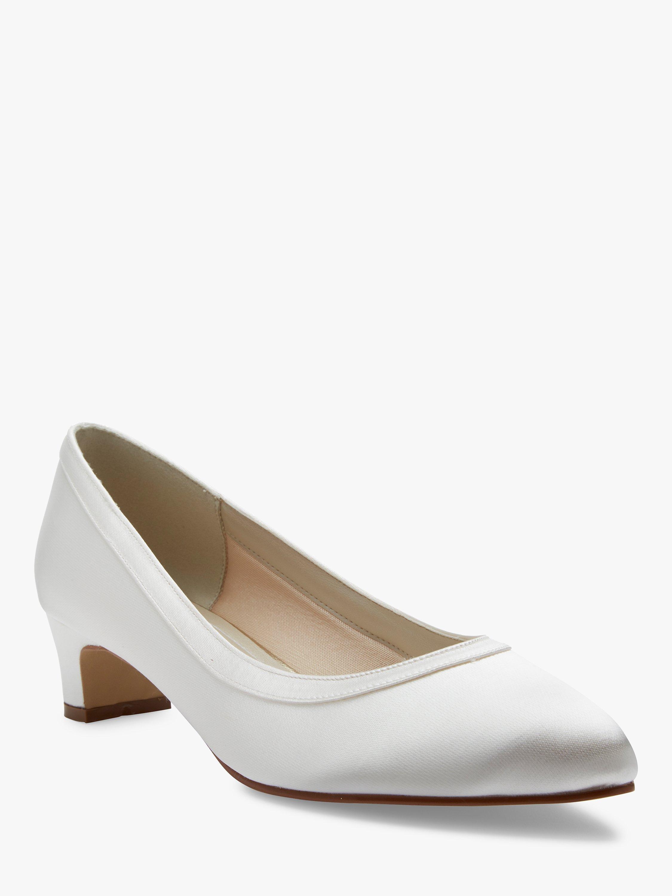 Product image 3 of 5, which shows Rainbow Club Gisele Wide Fit Court Shoes, Ivory, 4