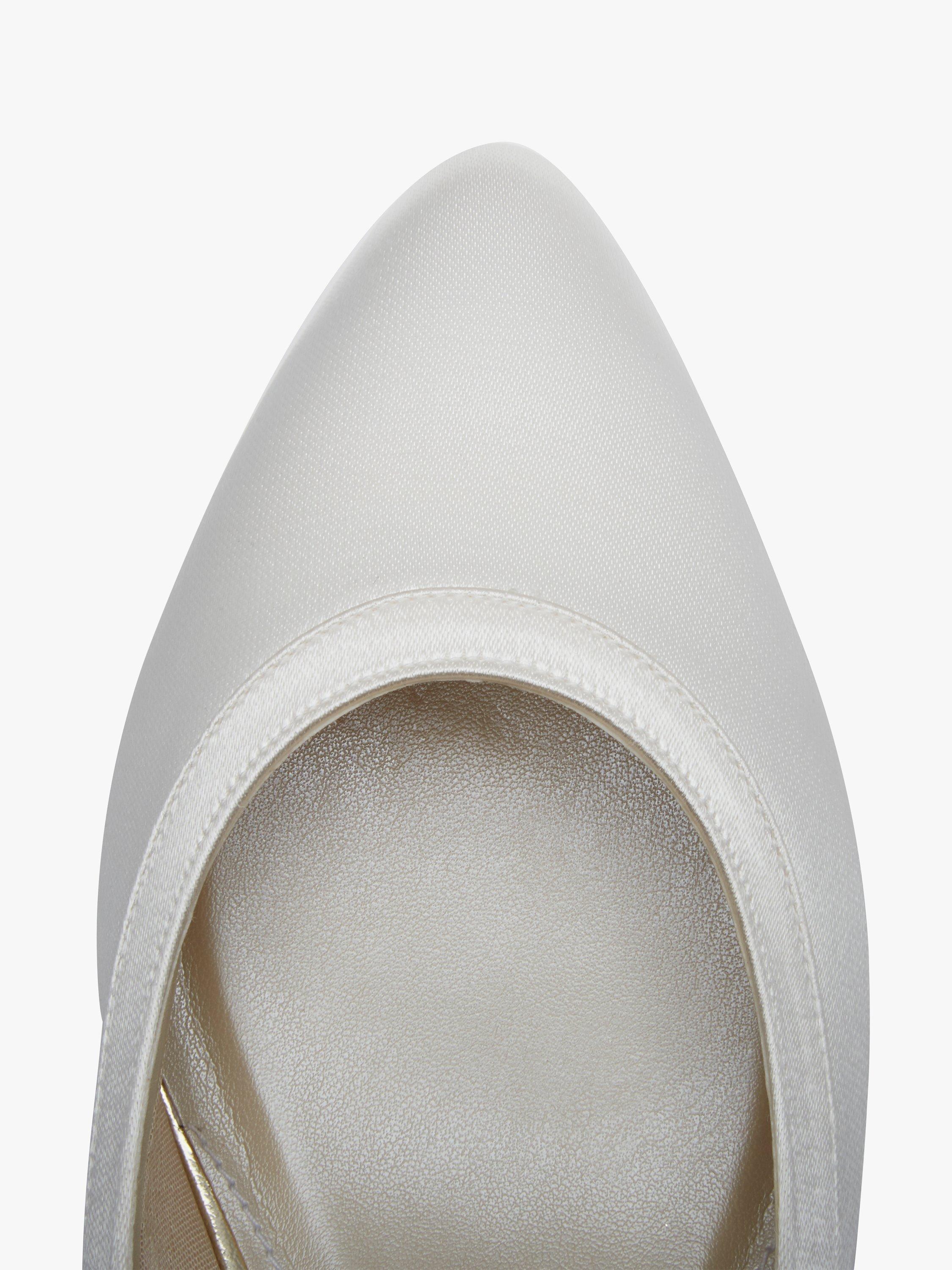 Product image 4 of 5, which shows Rainbow Club Gisele Wide Fit Court Shoes, Ivory, 4