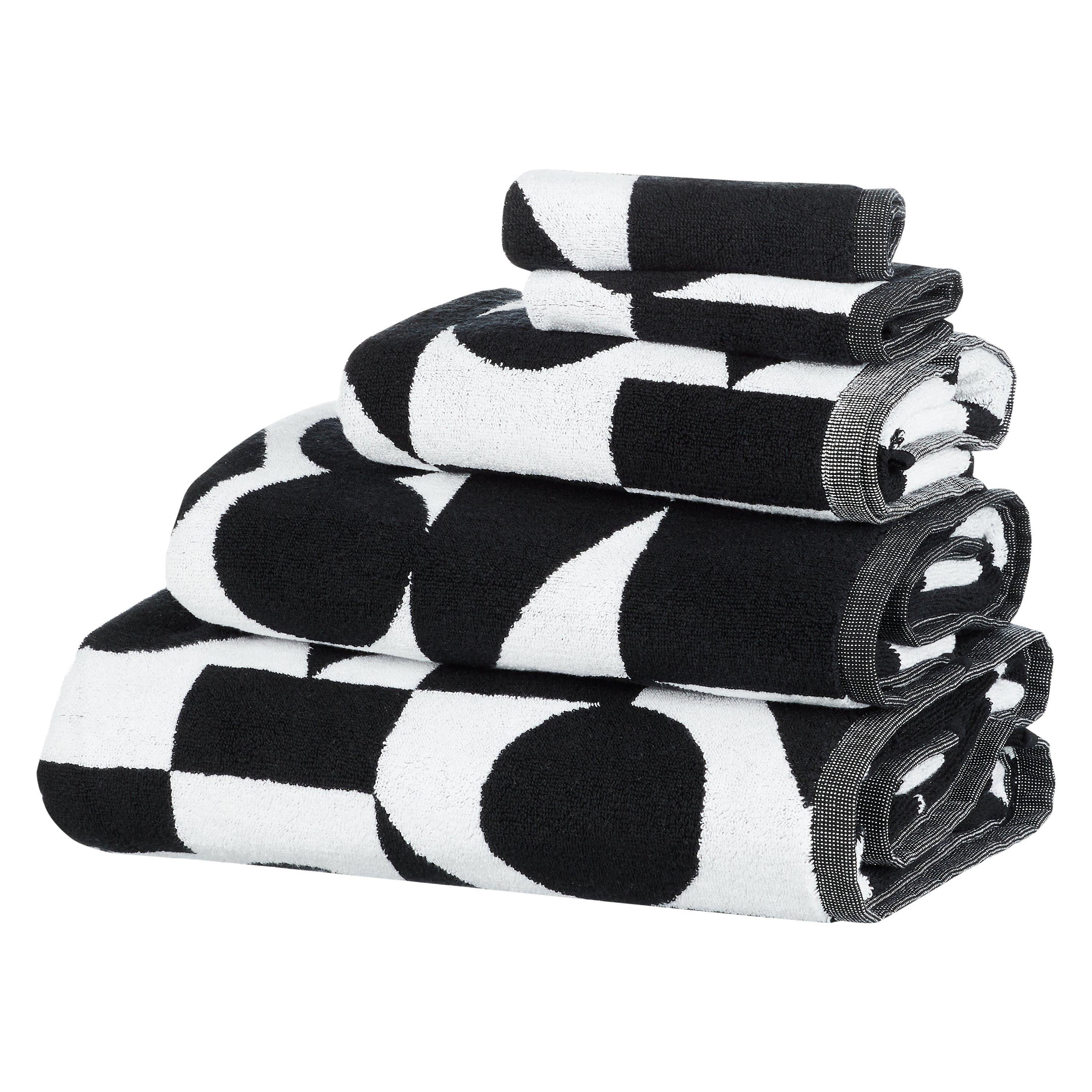 PATTERNITY + John Lewis Reflect Organic Cotton Towels, Black/White
