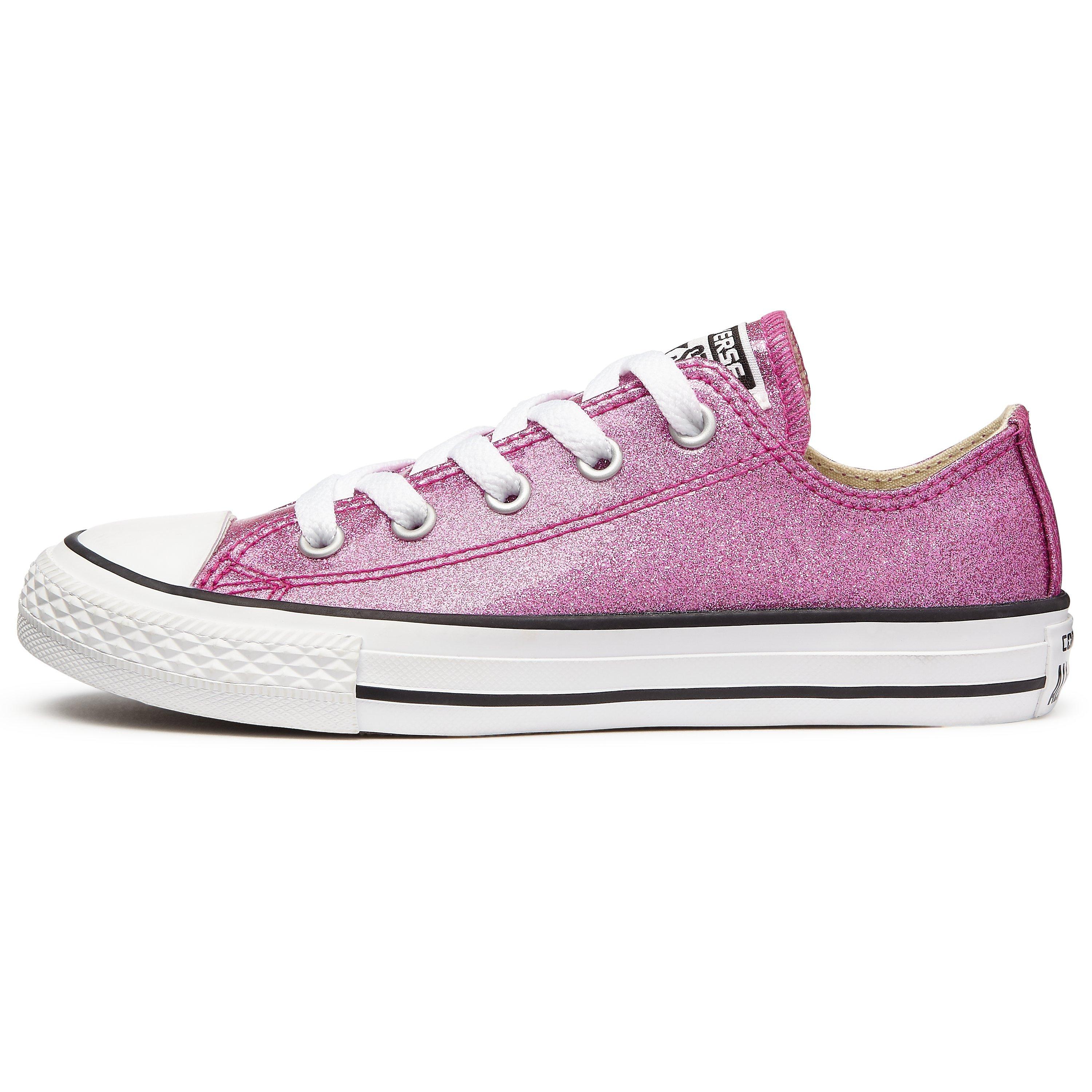 Pink sparkly converse womens deals