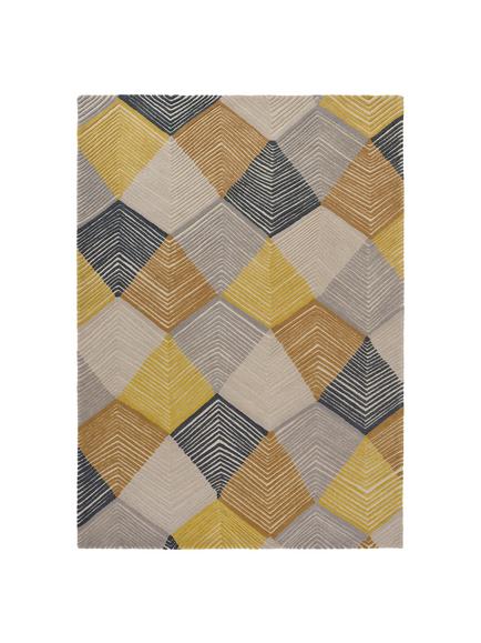 Harlequin Rhythm Rug, Saffron, Saffron