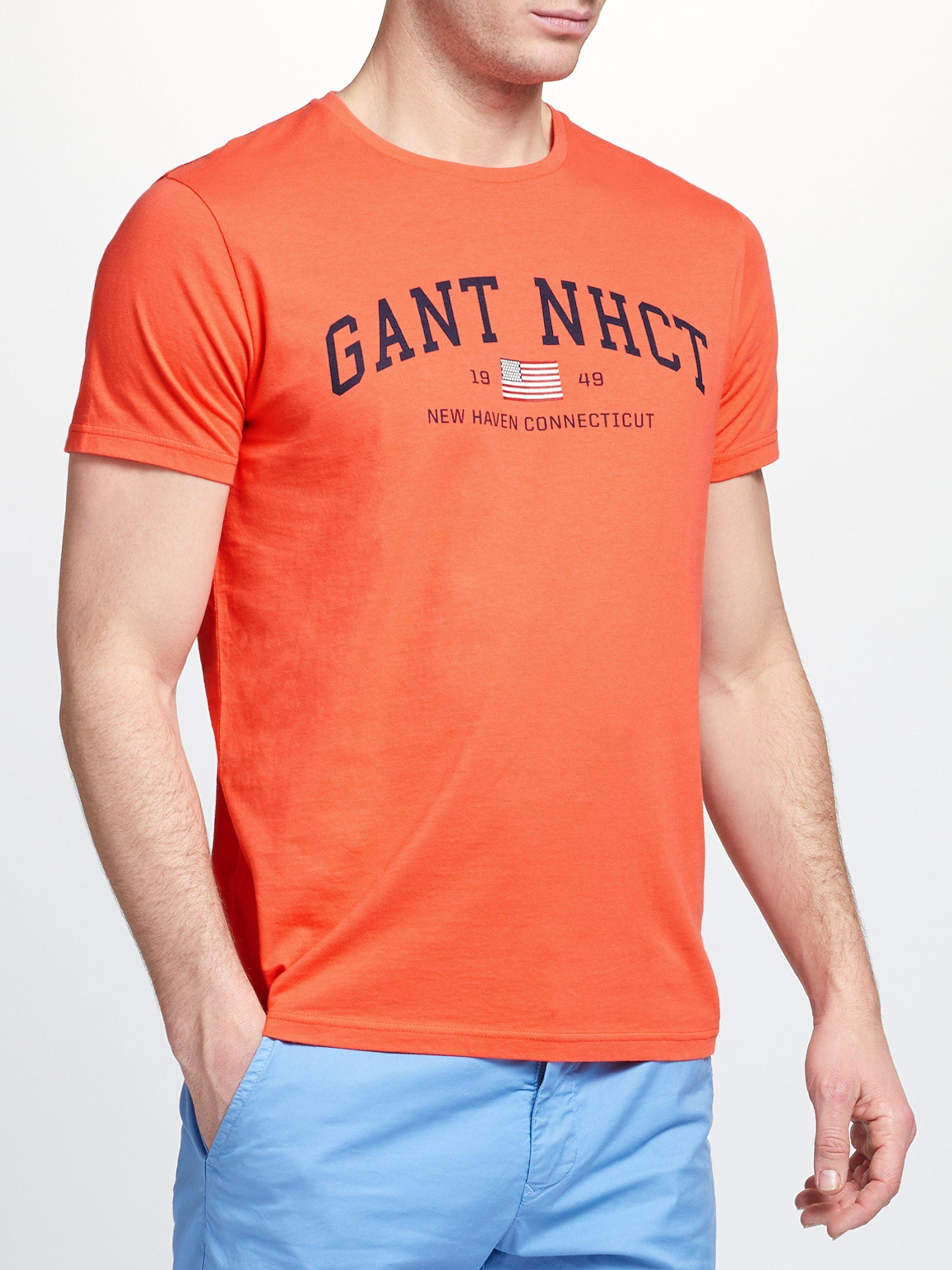 GANT NHCT Cotton T-Shirt, Coral