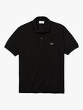 Lacoste L.12.12 Classic Regular Fit Short Sleeve Polo Shirt, Black