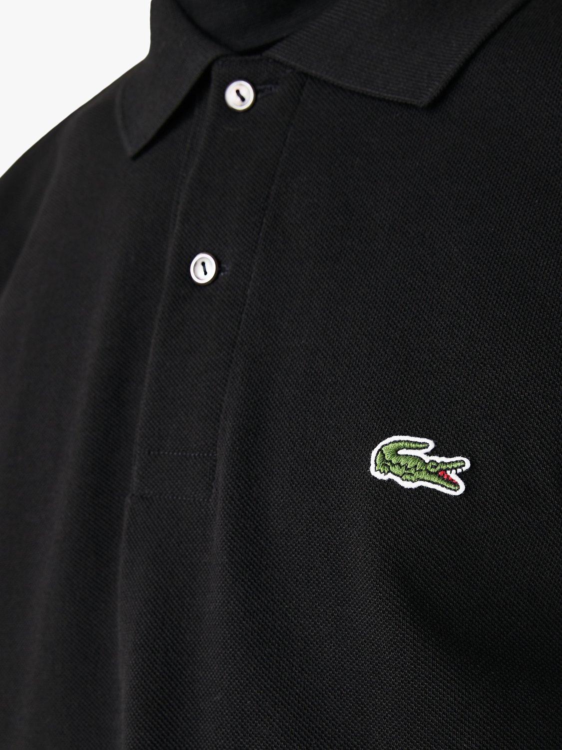 Product image 3 of 6, which shows Lacoste L.12.12 Classic Regular Fit Short Sleeve Polo Shirt, Black, S
