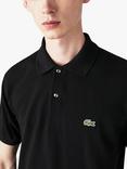 Lacoste L.12.12 Classic Regular Fit Short Sleeve Polo Shirt, Black