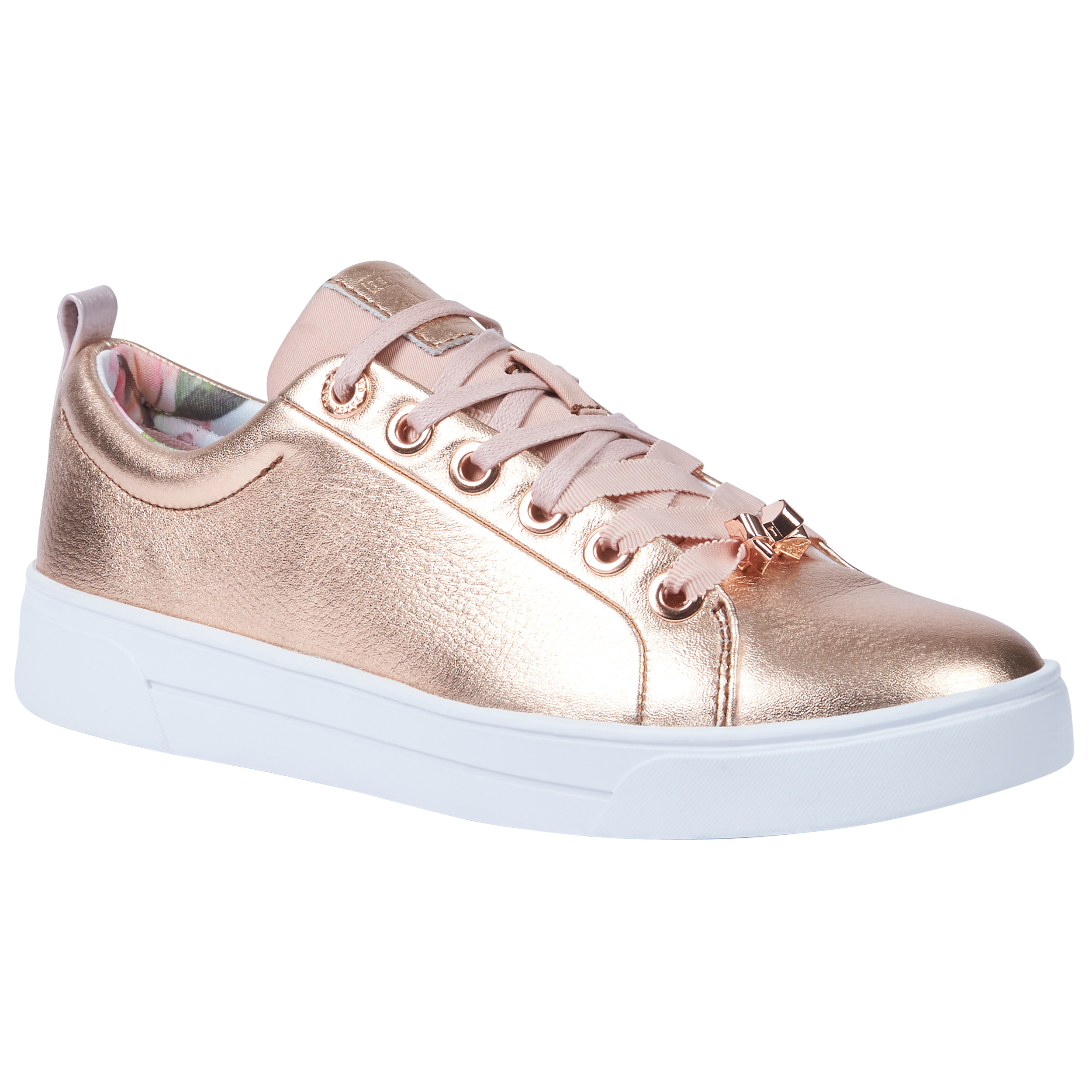 Rose gold ted baker trainers on sale