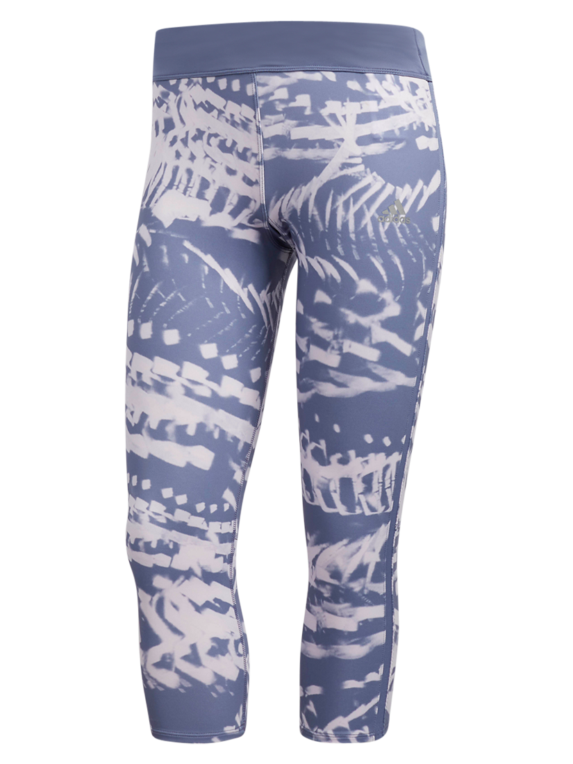 Adidas Response 3/4 Length Running Tights, Raw Indigo