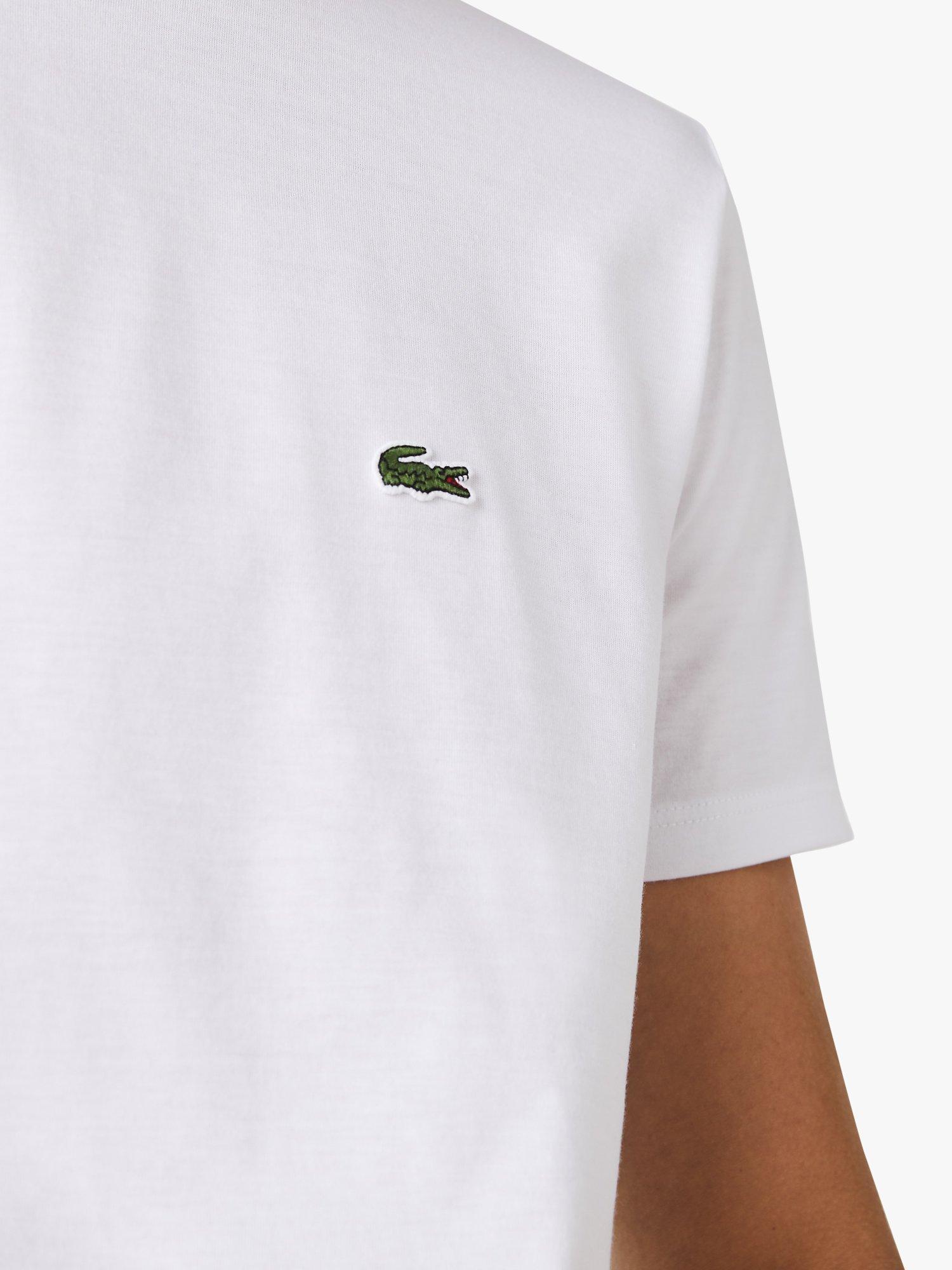 Lacoste Classic Pima Cotton Crew Neck T Shirt White