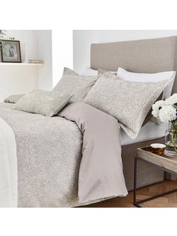 Morris & Co. Pure Strawberry Thief Bedding, Natural