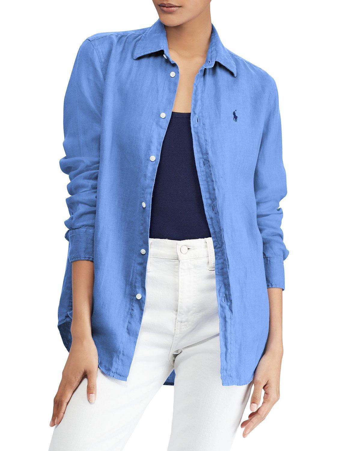 Ralph lauren women's linen shirt best sale