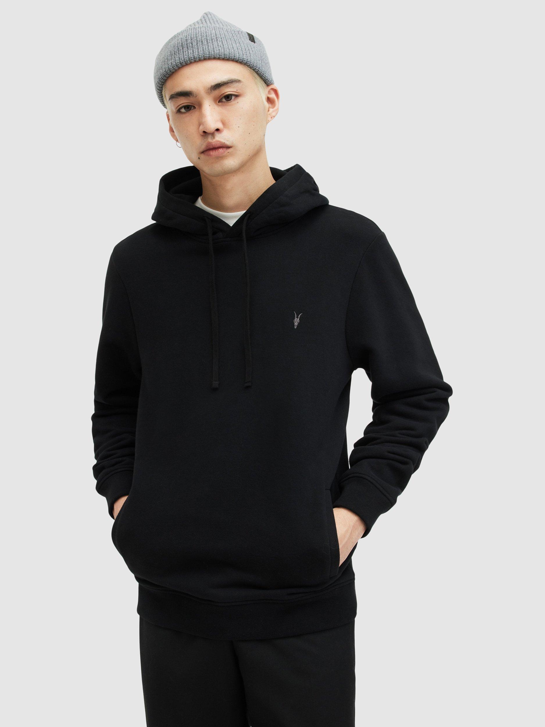 AllSaints Raven Pullover Hoodie, Black