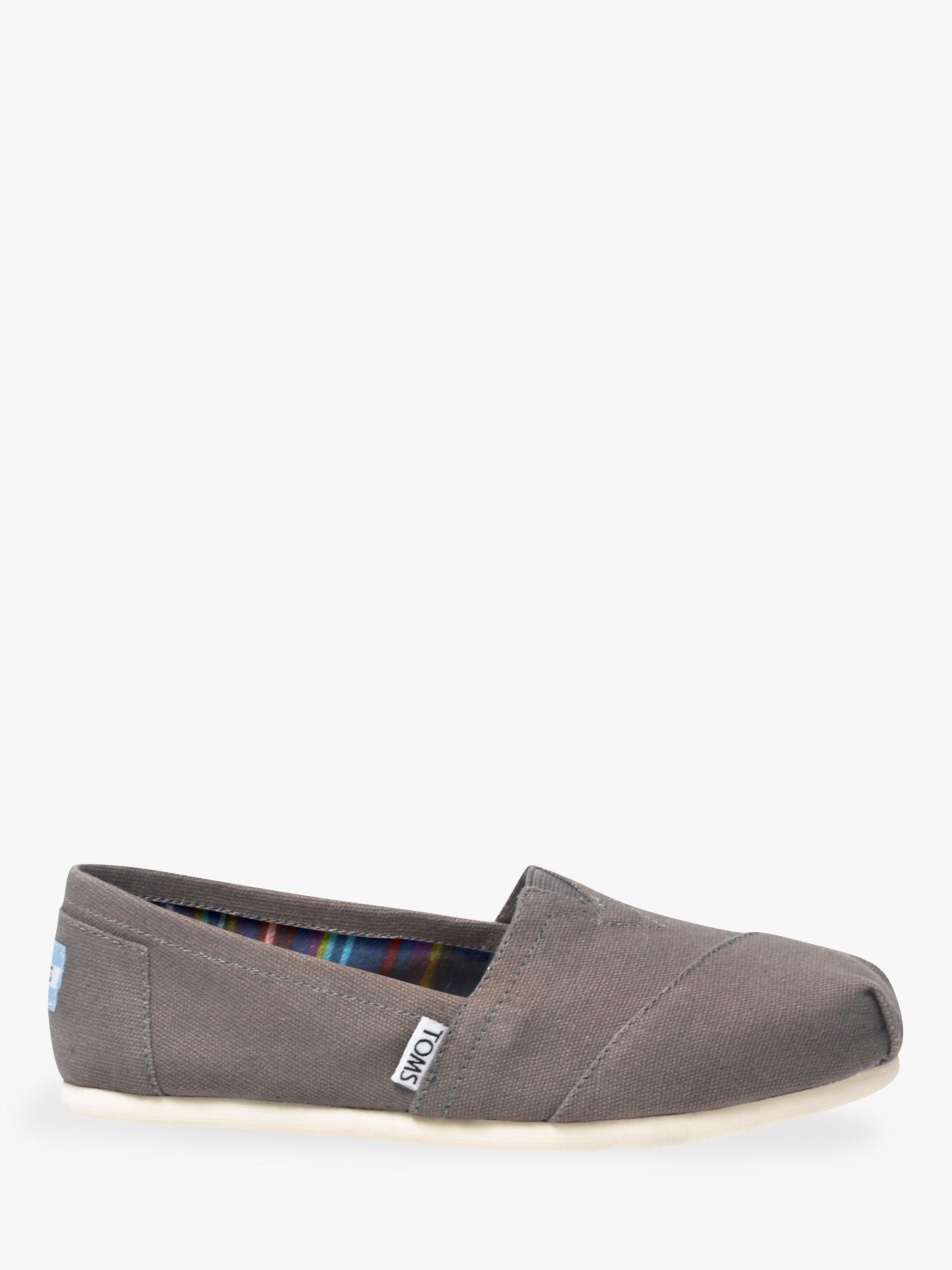 TOMS Alpargata Flat Slip On Espadrilles, Ash Grey