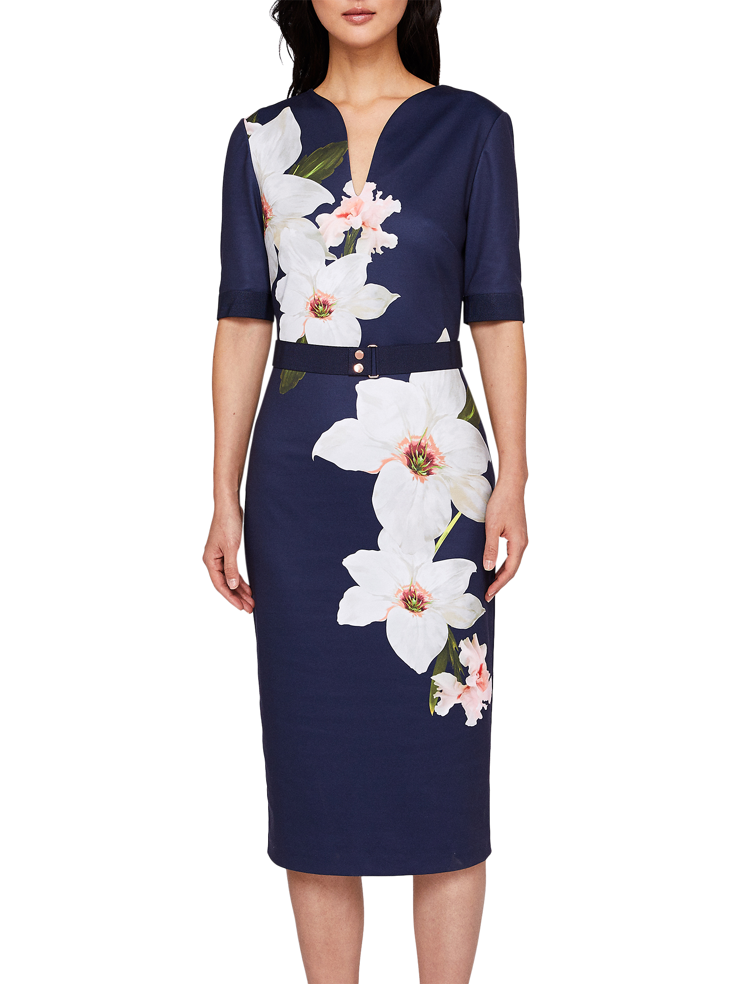 Ted Baker Izeebel Chatsworth Bloom Dress, Navy