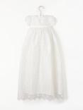 John Lewis Heirloom Collection Baby Silk Lace Gown, Cream