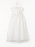 John Lewis Heirloom Collection Baby Silk Lace Gown, Cream