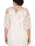 Chesca Scallop Sleeve Lace Bridal Jacket, Ivory