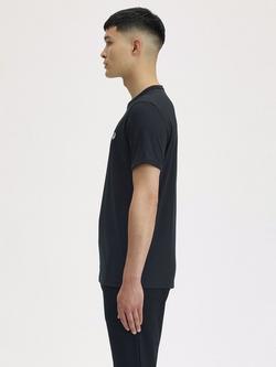 Fred Perry Ringer Crew Neck T-Shirt - view 2, Black