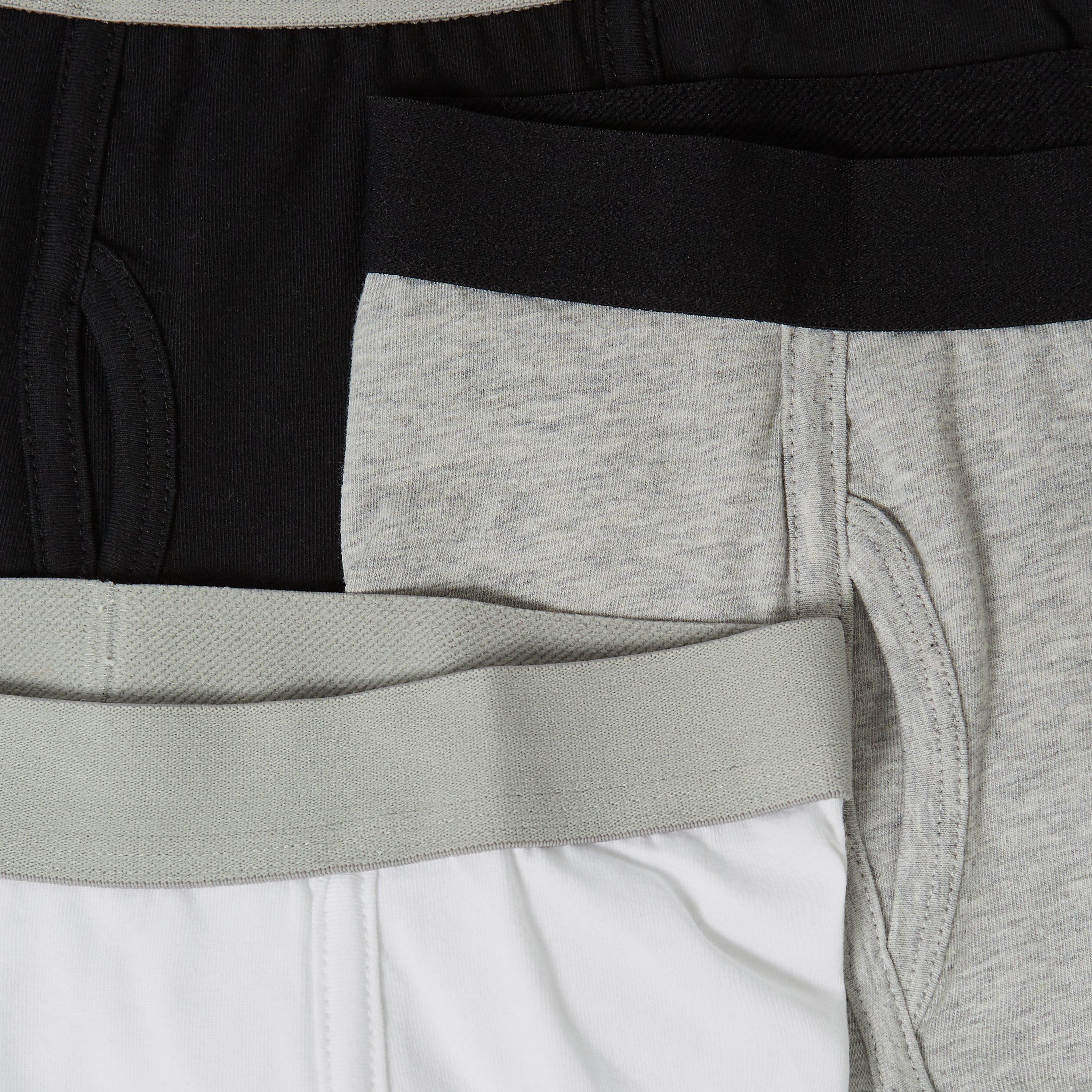 Product image 2 of 2, which shows John Lewis Kids' Trunks, Pack of 5, Black/Grey, 2 years