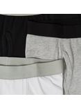 John Lewis Kids' Trunks, Pack of 5, Black/Grey