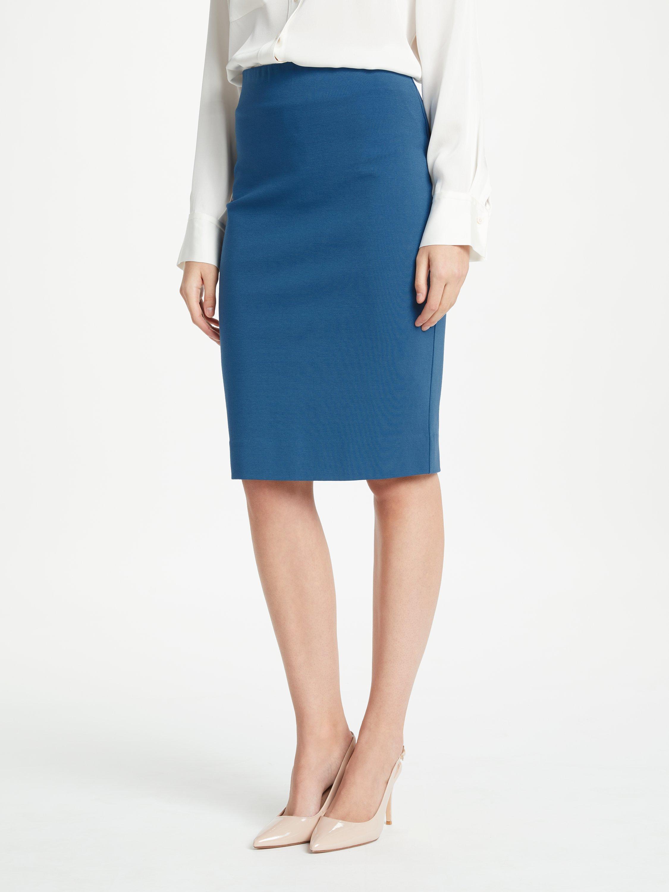 Winser London Miracle Pencil Skirt, Petrol