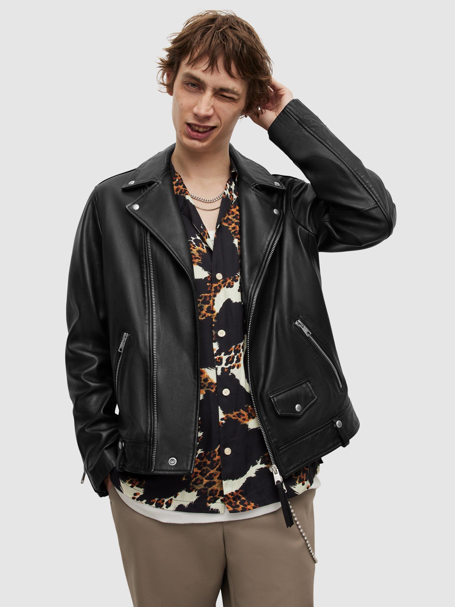 AllSaints Milo Leather Biker Jacket