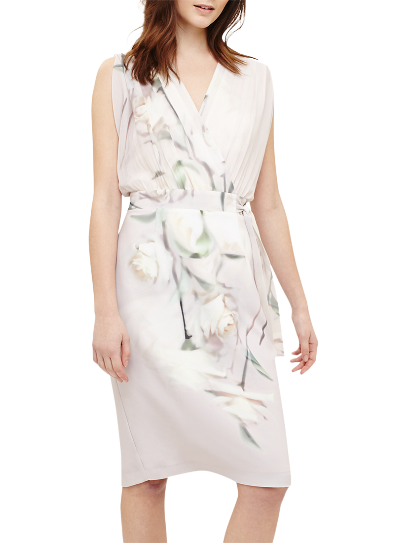 Phase Eight Sorell Wrap Floral Dress, Pale Iris