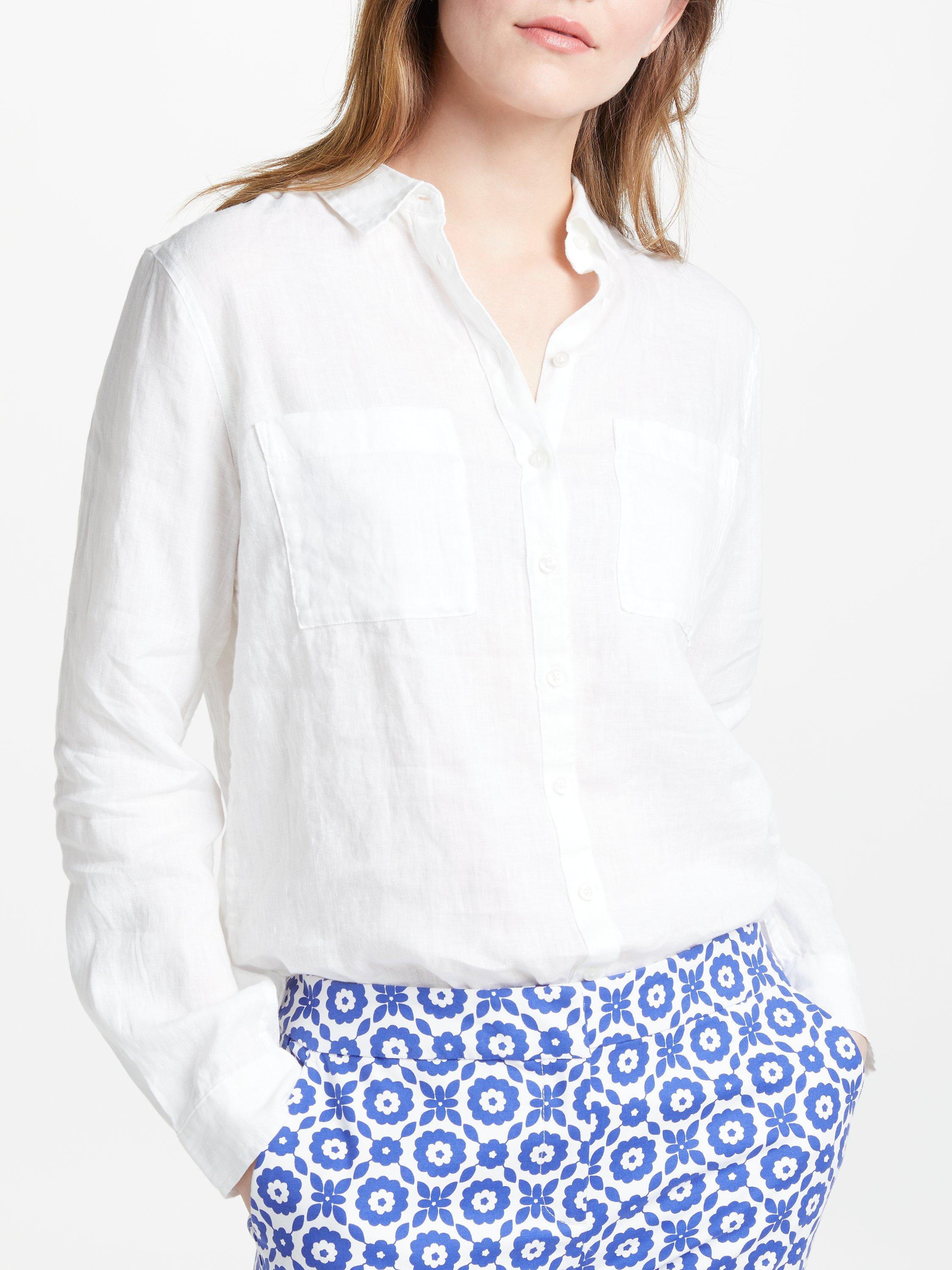 Boden Linen Shirt, White