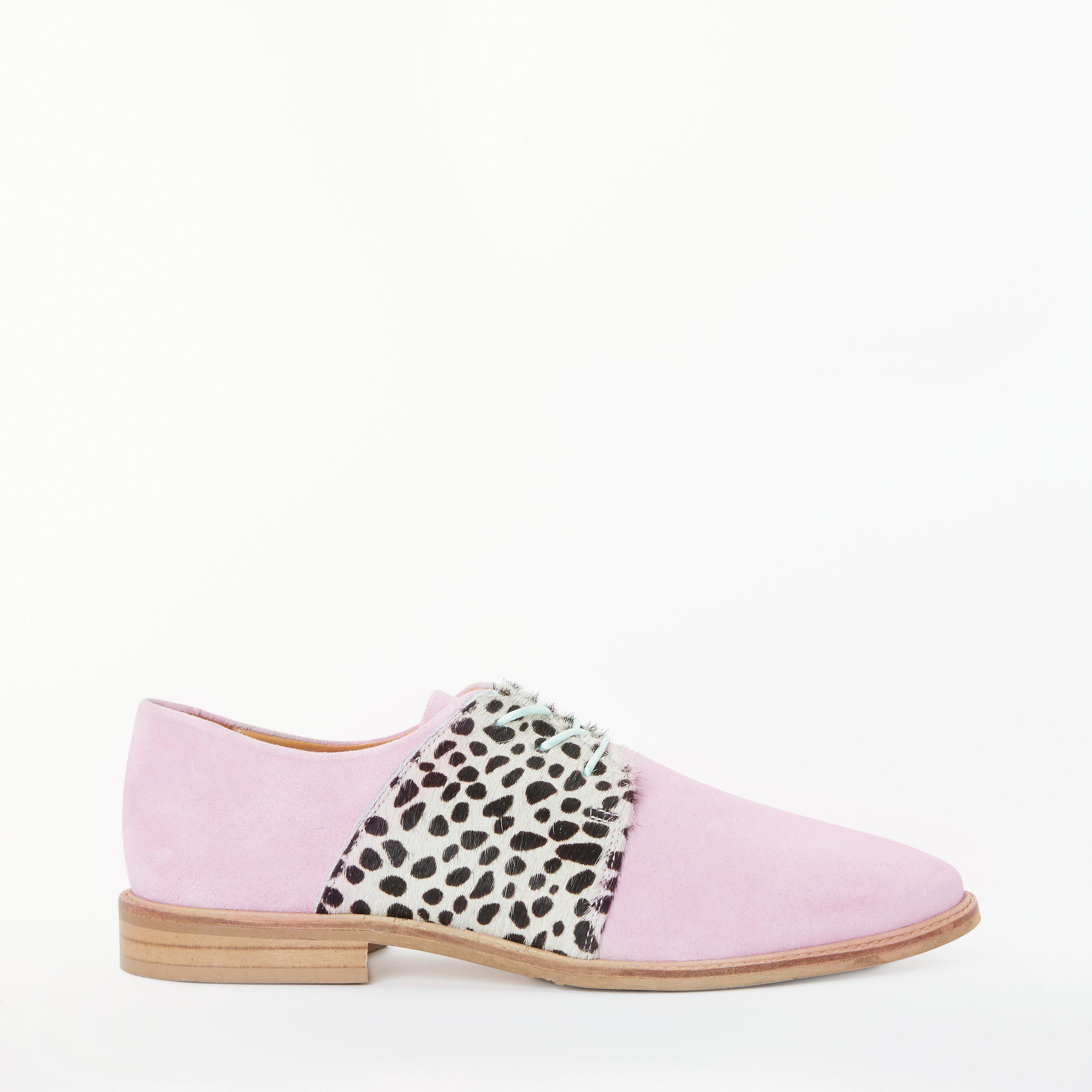 Rogue Matilda Bonbon Brogues, Light Pink