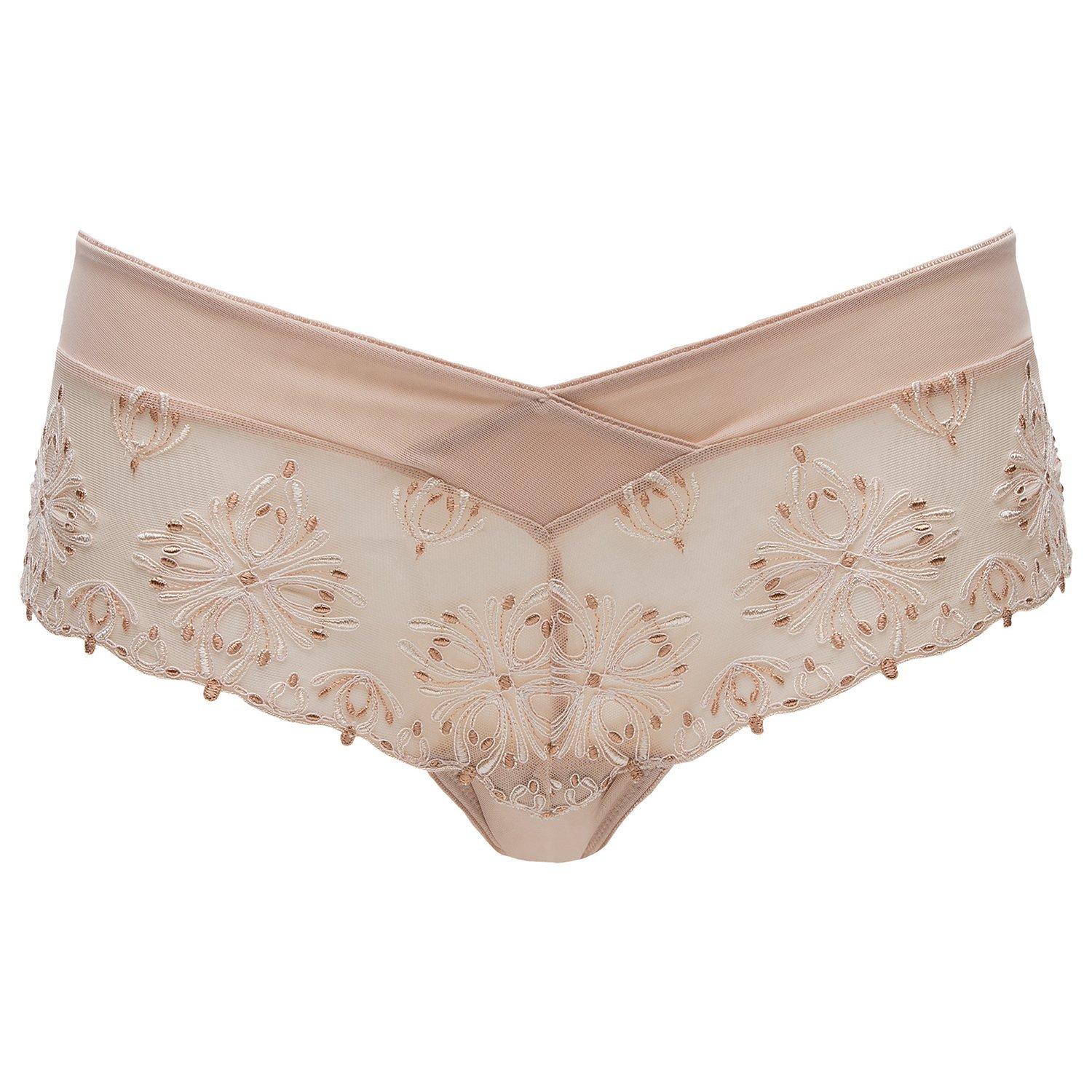 Product image 3 of 3, which shows Chantelle Champs Elysees Shorty Briefs, Cappuccino, S