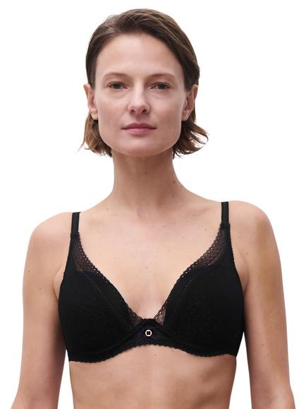 Chantelle Festivite Plunge T-Shirt Bra, Black