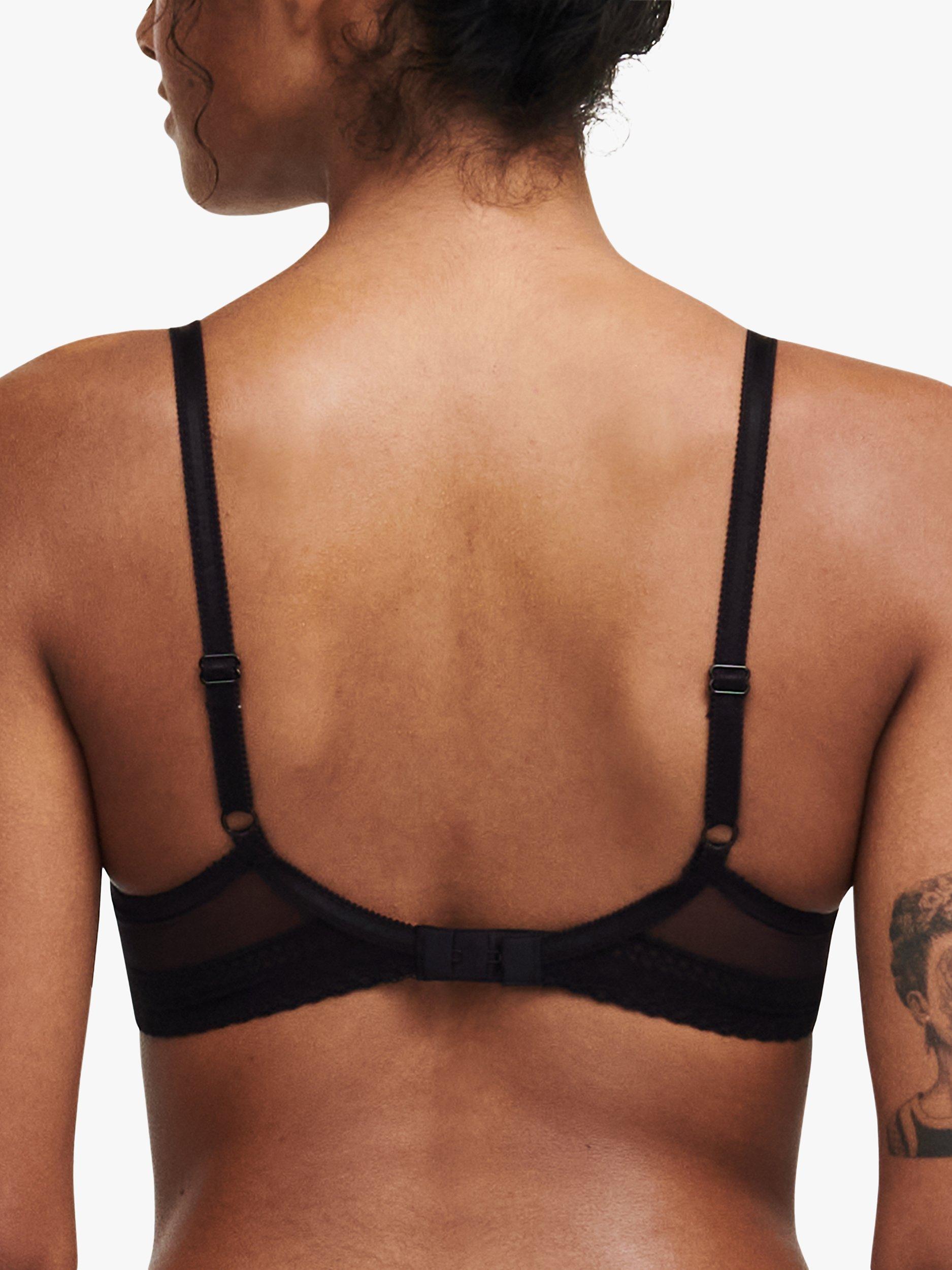 Product image 6 of 6, which shows Chantelle Festivite Plunge T-Shirt Bra, Black, 30D